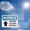 Signmission Visitors Use Main Entrance Up Arrow Sign, Vinyl Decal, 5in W x 3.5in L, 2PK OS-2PACK-NS-D-35-L-18885 - alternate 6